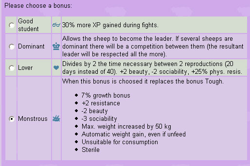 [level 5 bonus choices]